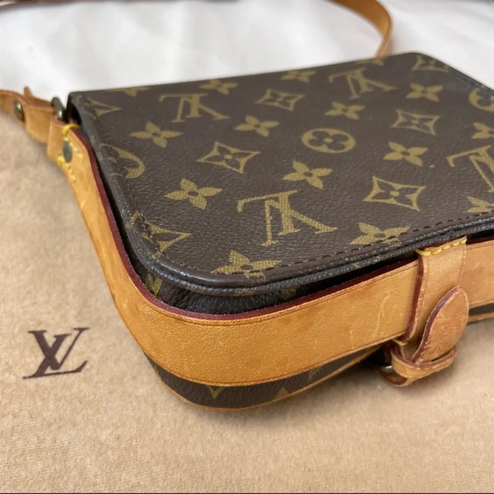 SALE 🌹 Louis Vuitton 1988 Cartouchiere GM Monogram Shoulder Handbag - Picture 13 of 16